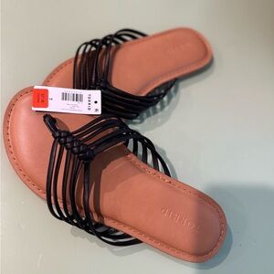 Torrid Black Strappy Sandals Minimalist Design - only took tag off brand new!